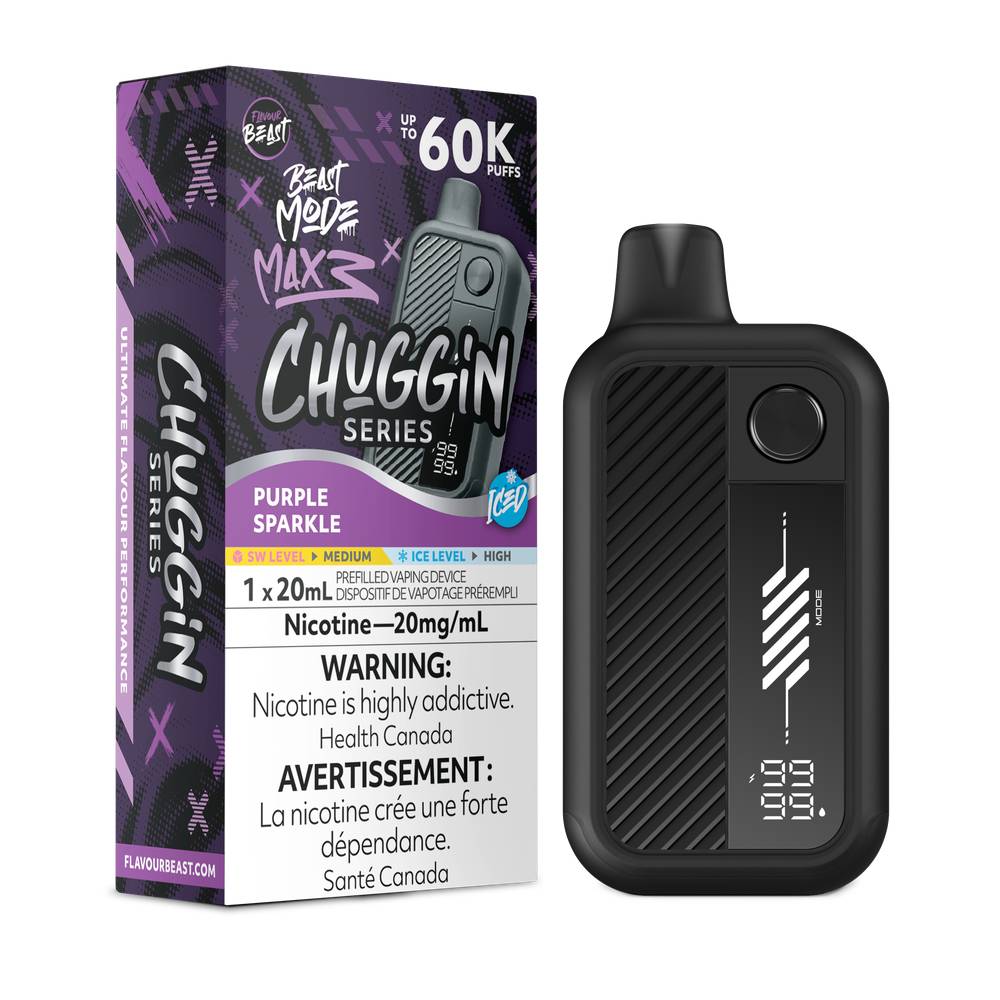 Flavour Beast Beast Mode MAX 3 60K Disposable Vape - Purple Sparkle Iced